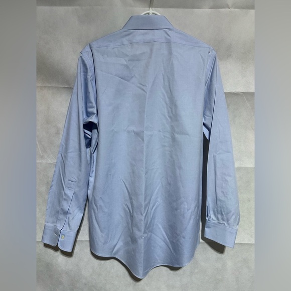 Brooks Brothers Button Down Non-Iron Pima Cotton Shirt 15.5x33 Blue Office EUC - Picture 2 of 3